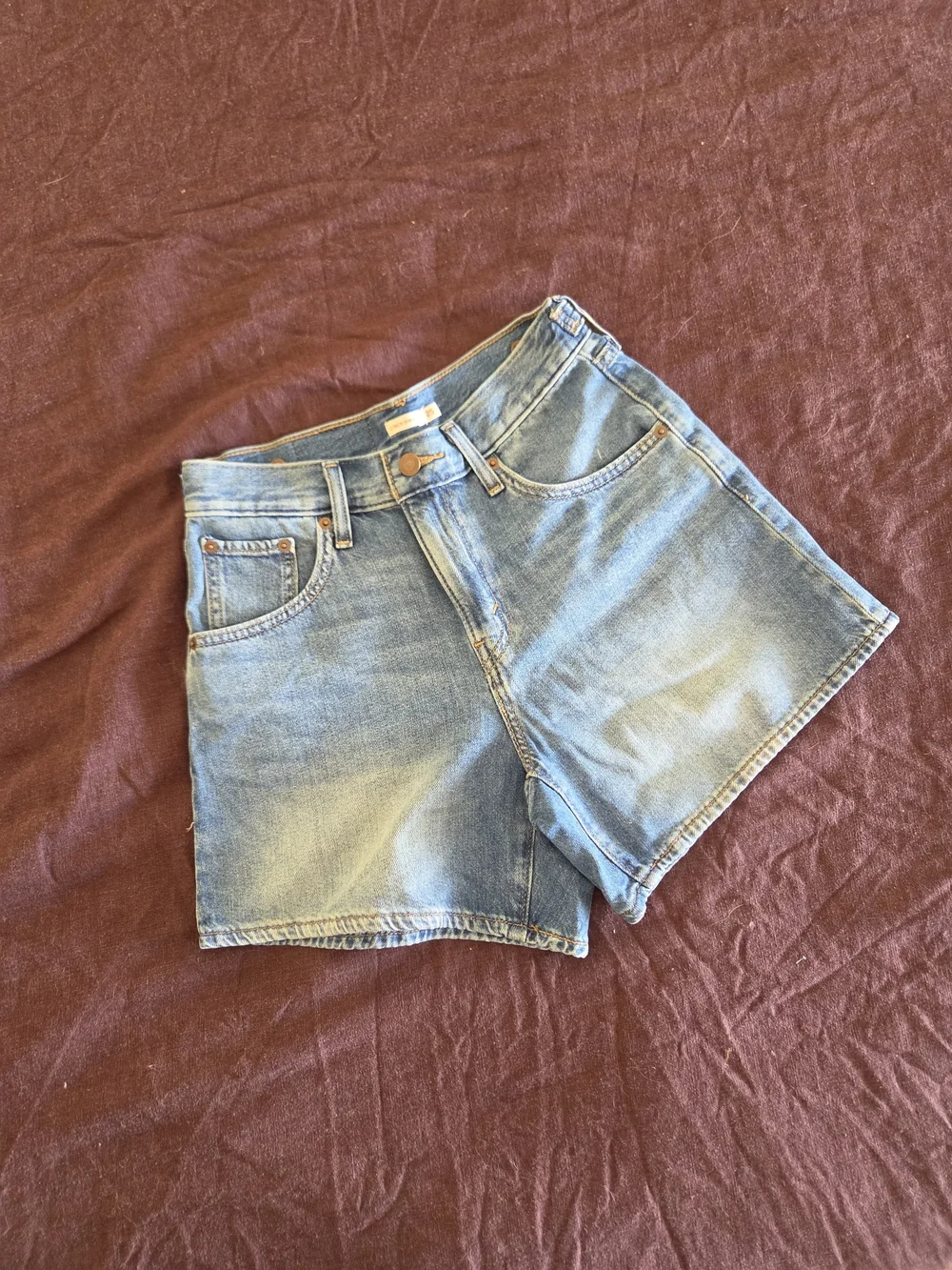 Cinch Light Blue Denim Shorts